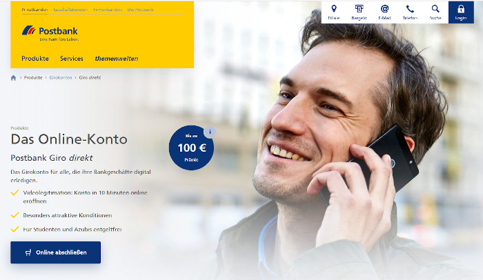 Top-Konto für Studenten: Postbank Giro direkt kostenlos mit Prämie ...